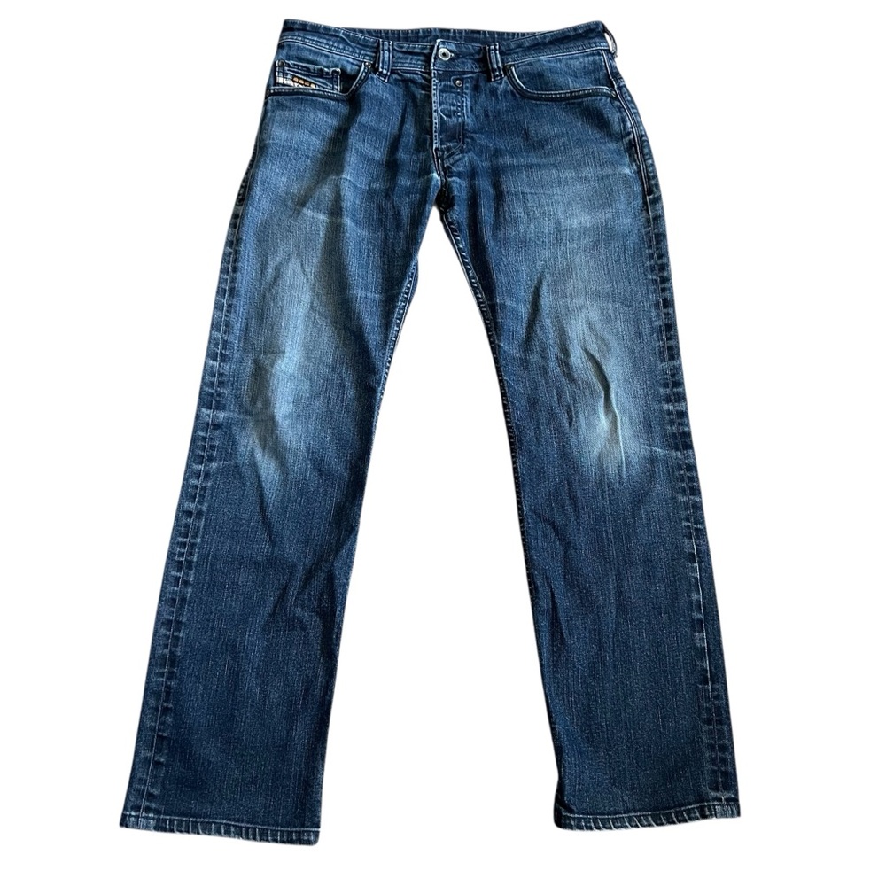 Vintage Diesel Men’s Safado Slim Fit Straight Jeans Sz 32x30 Distressed Blue Y2K